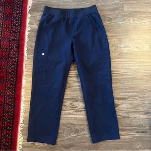 Navy blue figs scrub pants size S/S